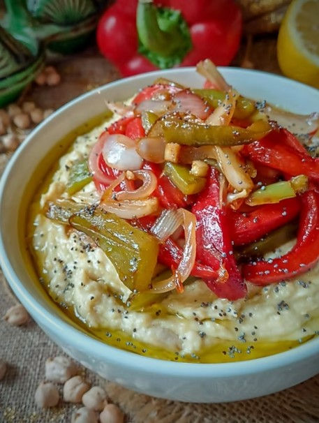 houmous poivrons grillés
