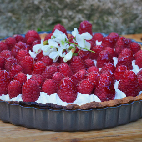 🍓 Tarte aux framboises & chantilly vanillée