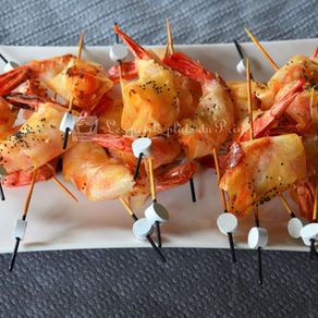 🍤 Brochettes de gambas en chemise