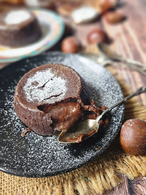 Gâteau très coulant au chocolat et crème de marron 🌰🍫