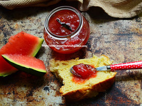 Confiture pastèque à la vanille