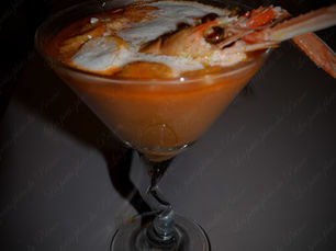 Velouté de langoustines, crème de fenouil