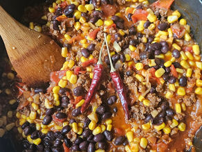 🌽 Chili con carne anti-gaspi aux haricots noirs et maïs