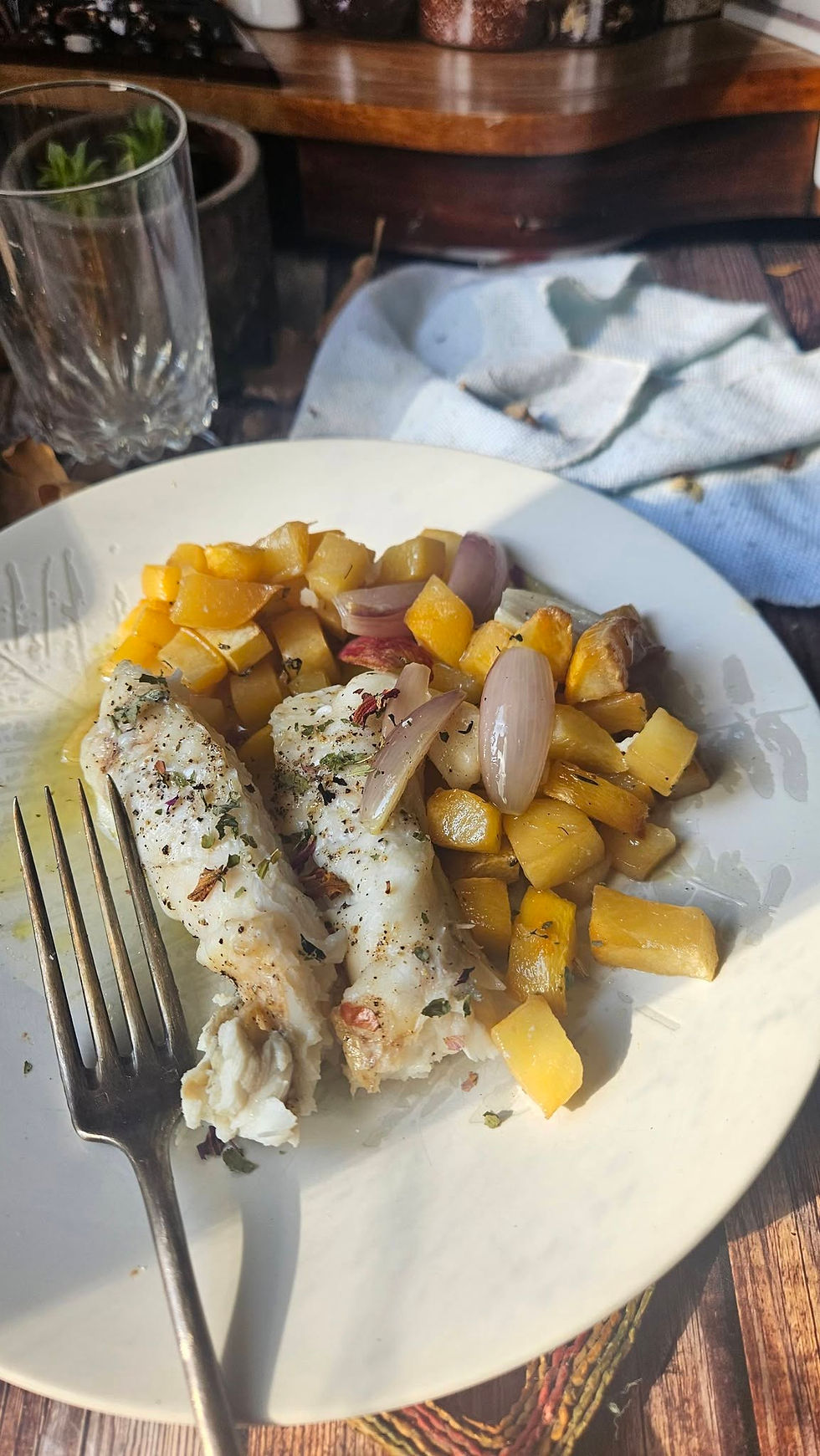 🍂🐟 Lotte au four et rutabaga caramélisé