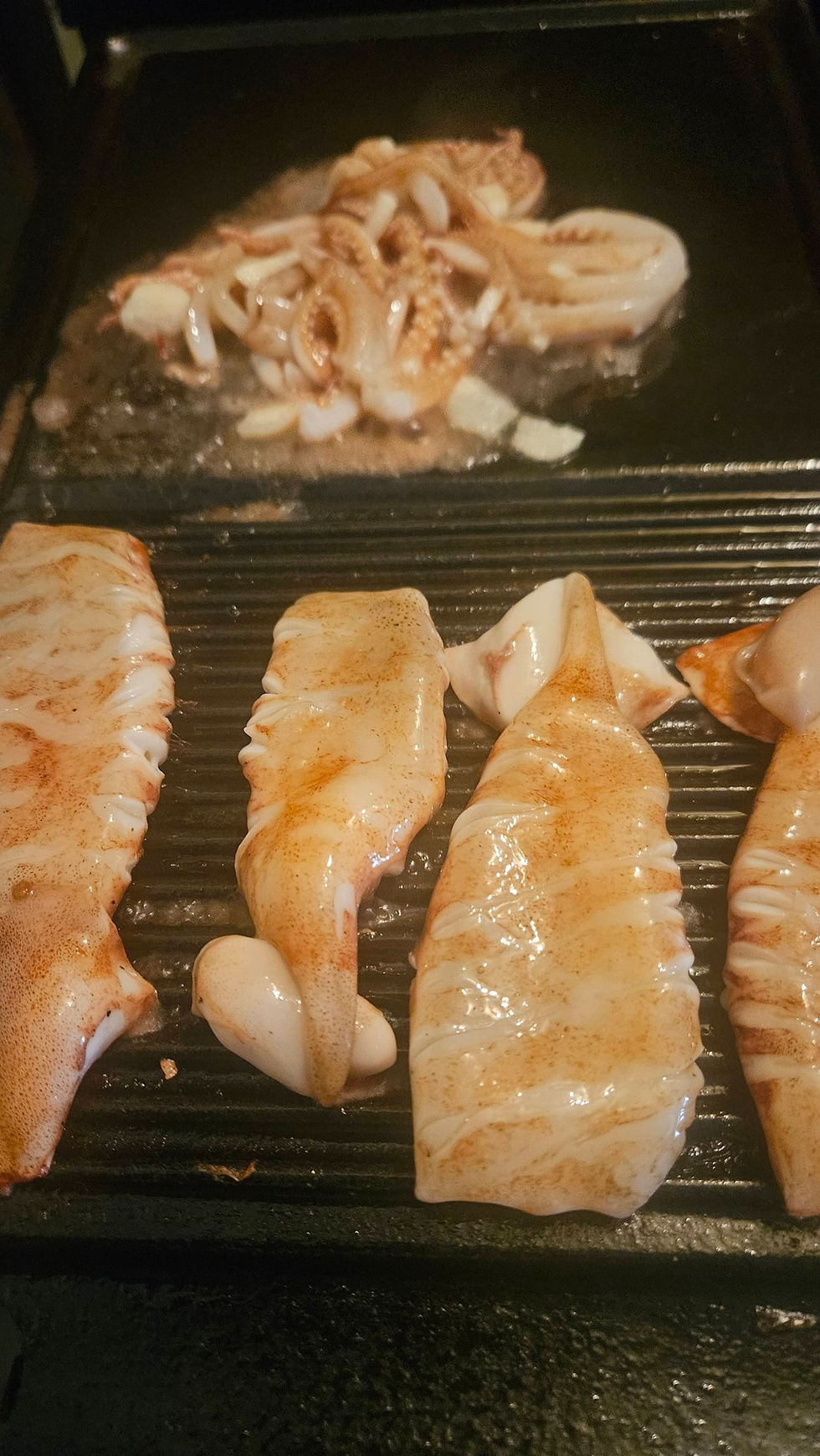 Encornets à la plancha