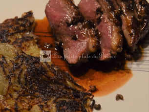 Magret de canard sauce au miel épicé au poivre de Sichuan