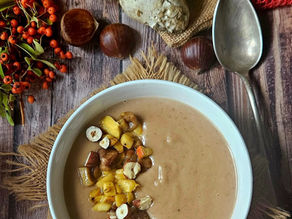 🍄 Velouté d’automne aux châtaignes et oronges : une balade gourmande en sous-bois