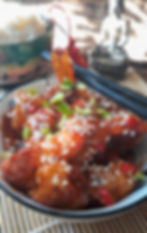 Asian chili garlic shrimps
