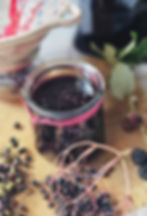 confiture mûre et baies de sureau noir