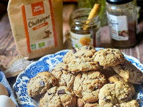 🍪🌰 Cookies à la châtaigne, miel et chocolat : une gourmandise automnale