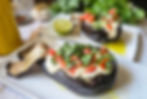 Aubergine à l'houmous