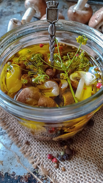 antipasti de champignons de Paris
