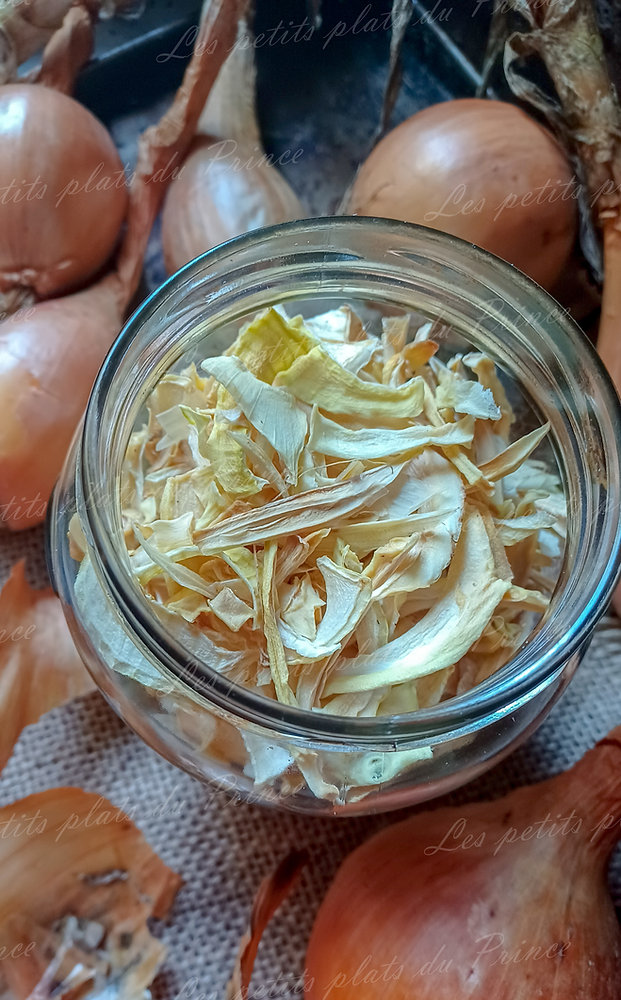 Déshydratation d'oignons