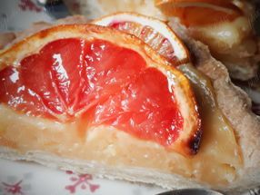 Tarte vitaminée aux agrumes (pamplemousse, orange, citron)