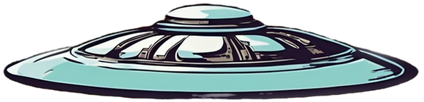 Spaceship saying Visit Jeff's Gourmet Cuisine in Port Richey, FL for a good lunch
