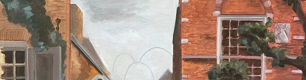 Detail van het schilderij van Sloten 
