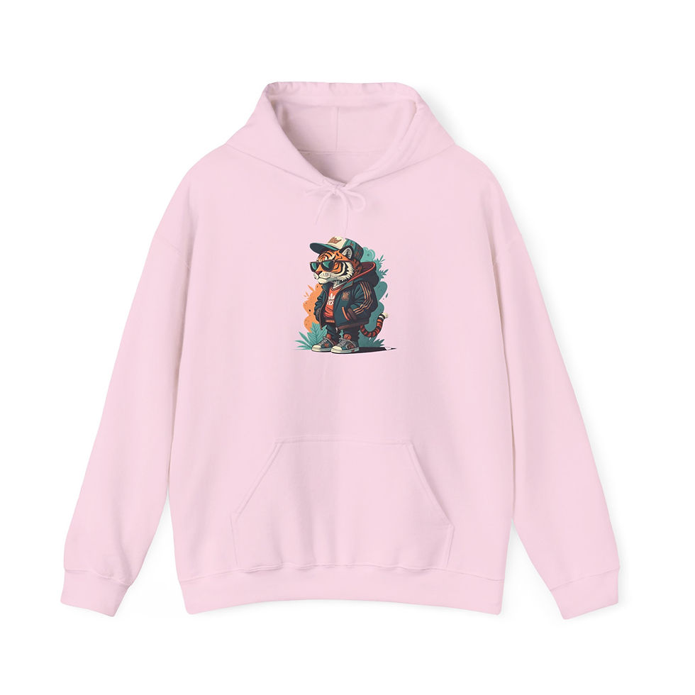Thumbnail: Tiger Unisex Hooded Sweatshirt