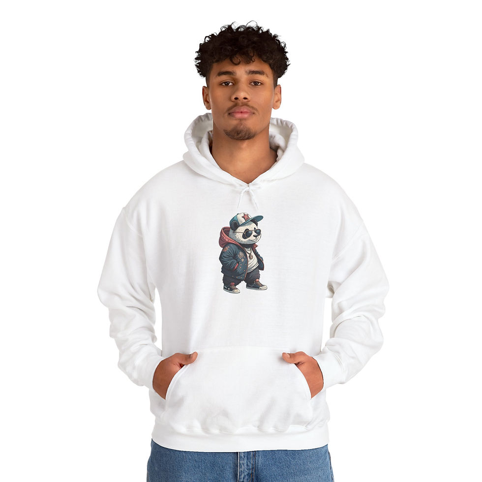 Thumbnail: Panda Unisex Hooded Sweatshirt