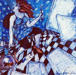 femme peintre