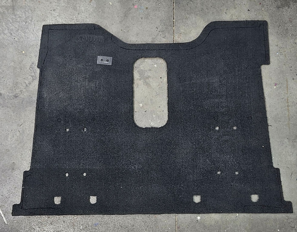Peterbilt OEM Rubber Front Floor Mats With Red Logo - Fits 386, 389, 567