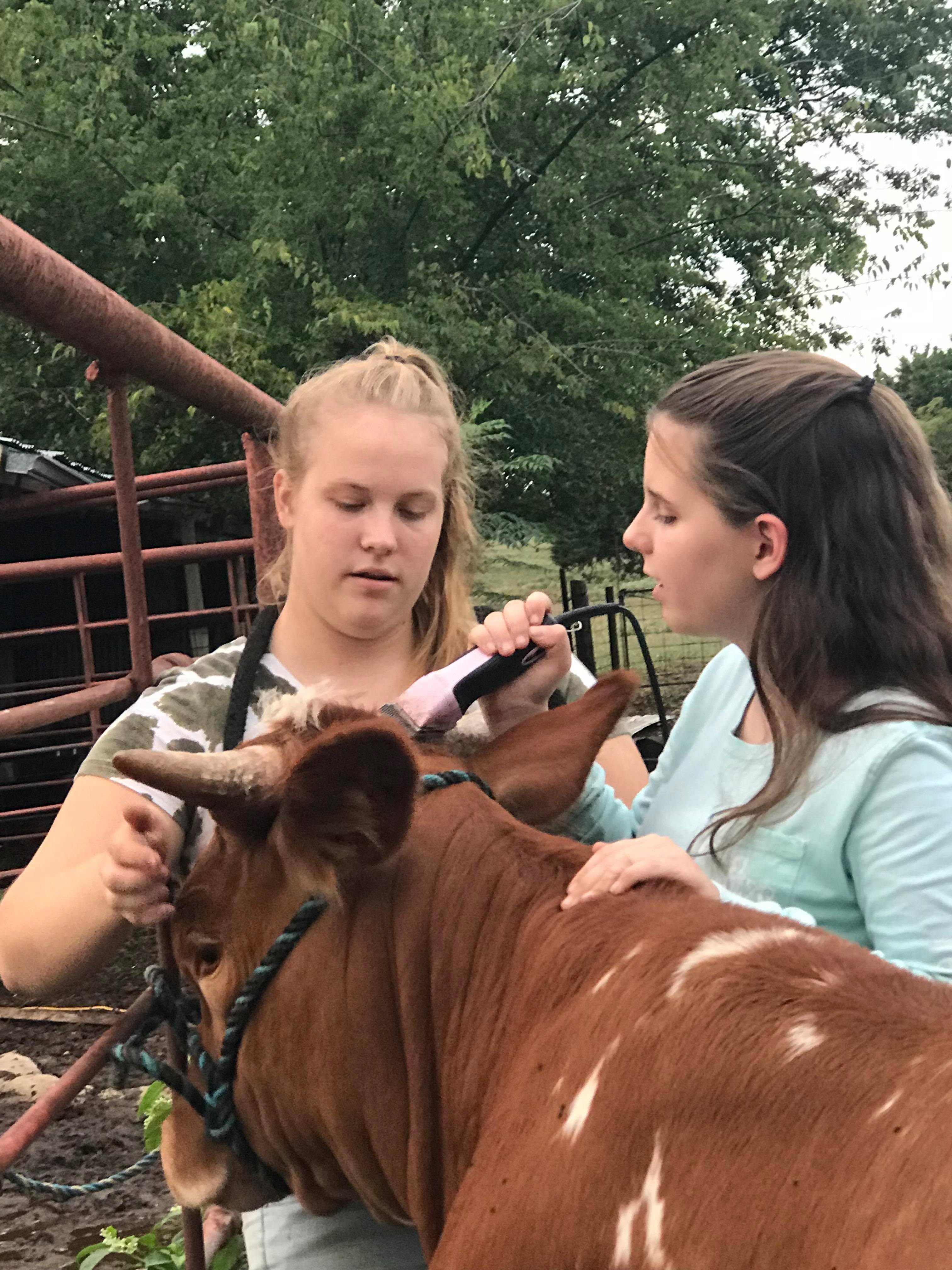 Mentoring our newest member.