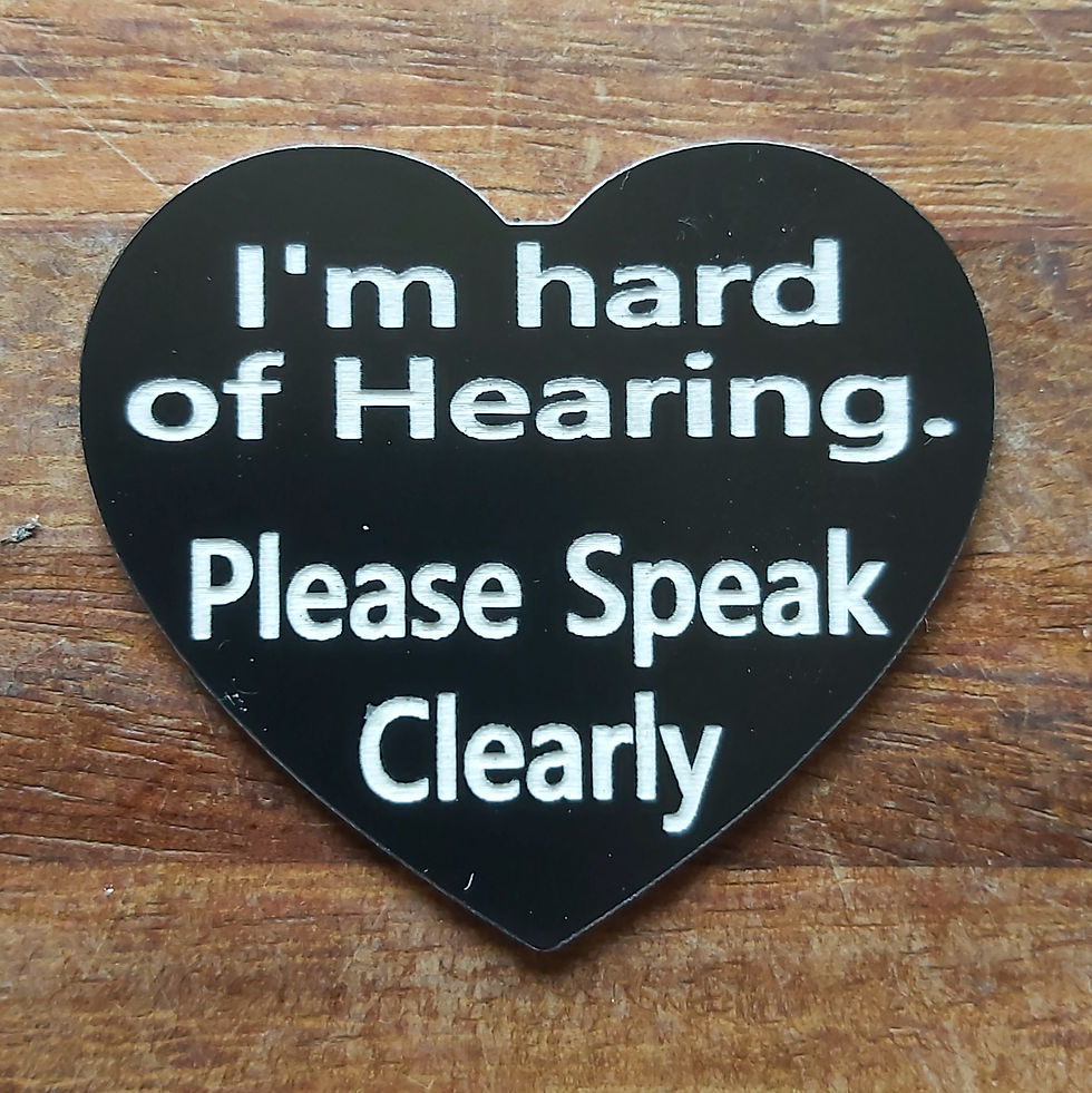 Thumbnail: Hard of Hearing Awareness Badge Deaf Awareness