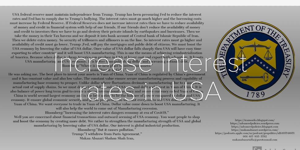 Increase interest rates in USA
