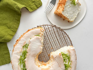 Lime Angel Food Cake