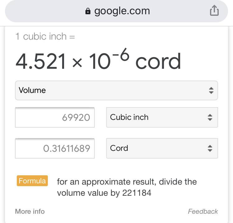 Thumbnail: 1/3 Cord Firewood