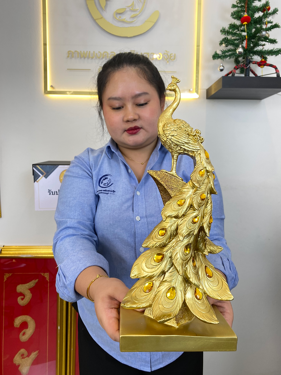 เรซิ่นนกยูงทอง