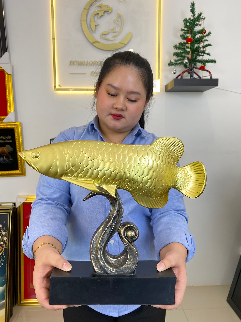 เรซิ่นปลามังกรทอง