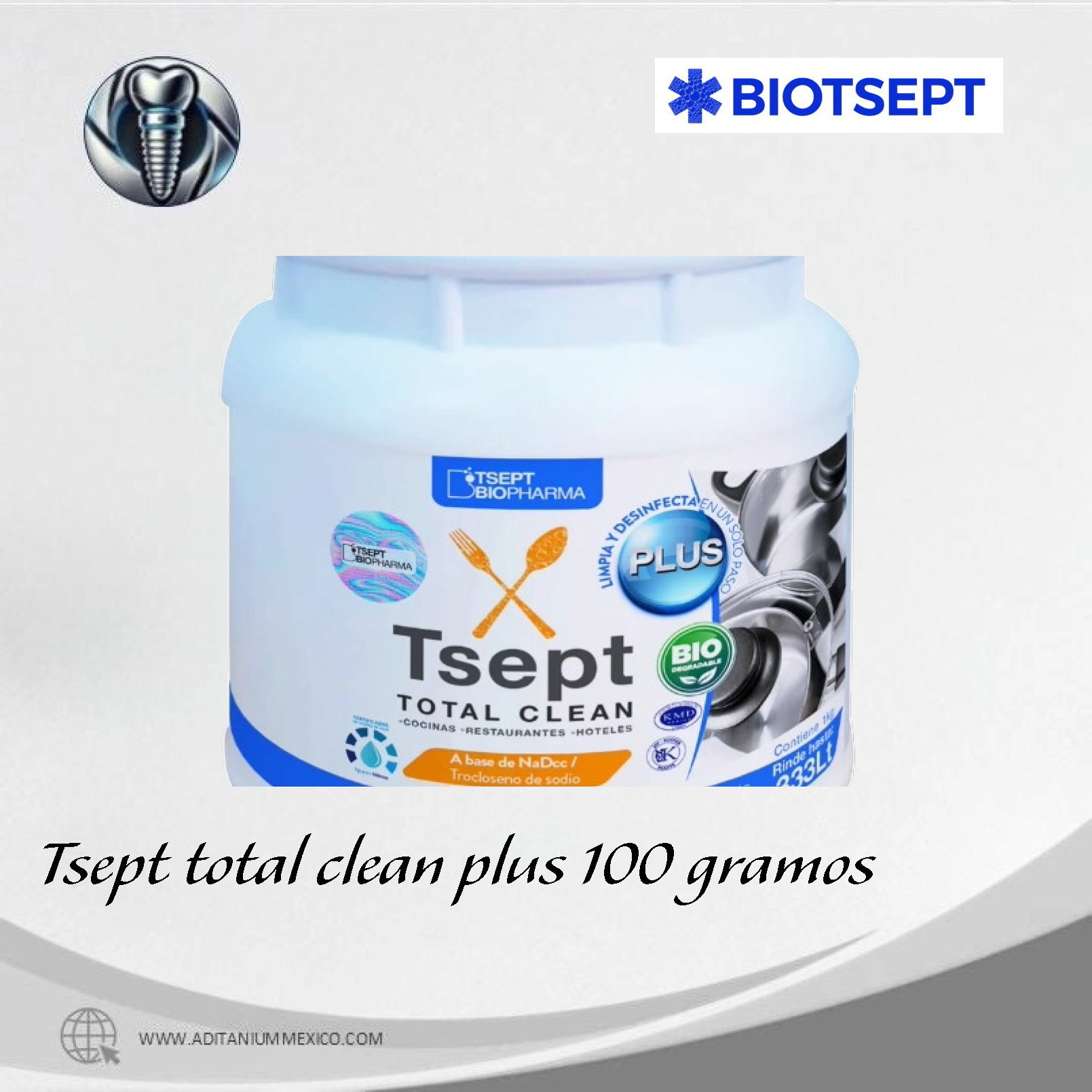 TSEPT TOTAL CLEAN PLUS 100 GR BOLSA