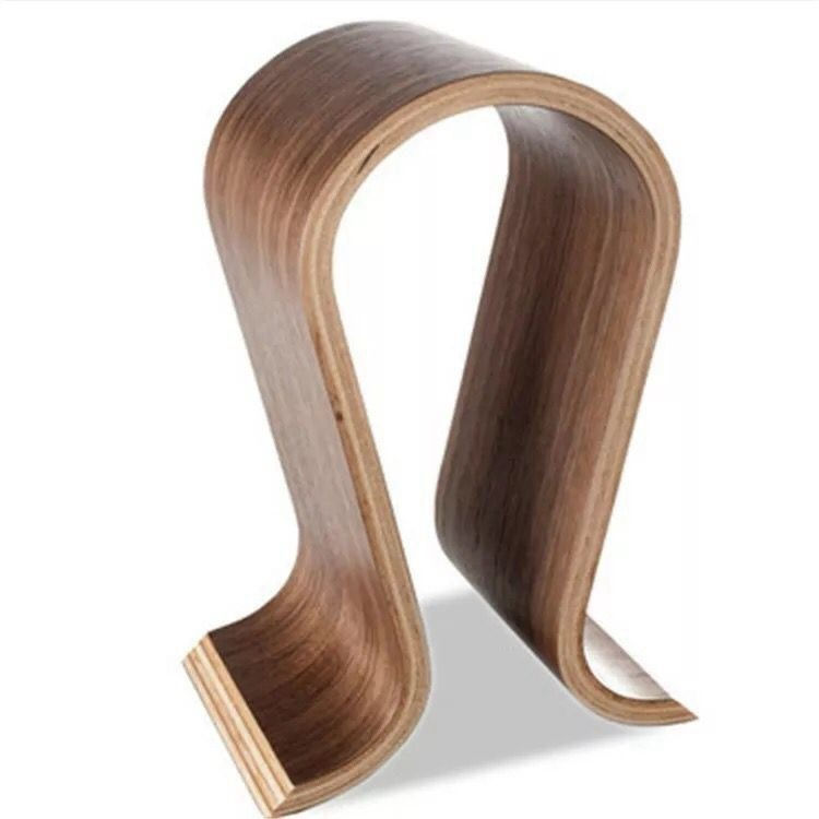 Thumbnail: Headphone Stand Creative Solid Wood Computer