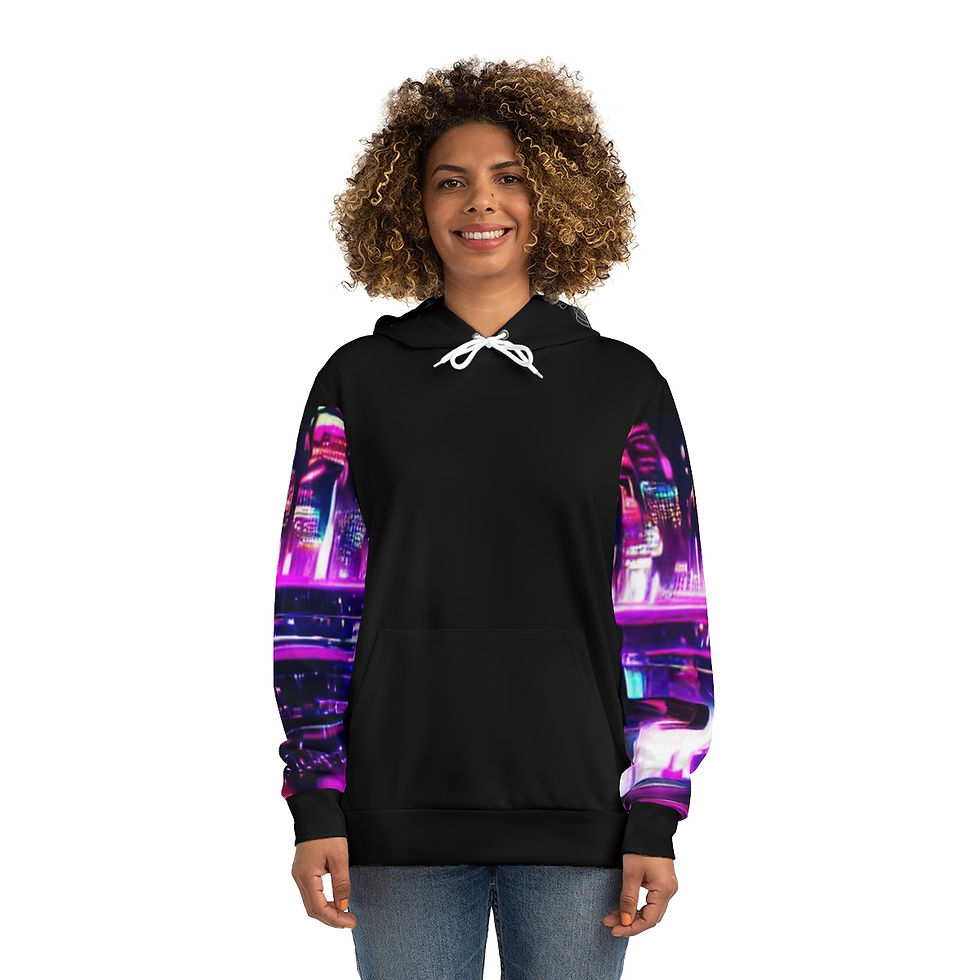 Thumbnail: "City Surfer" Sweatshirt Hoodie | Streetwear | Designer Wear | Color Purple |