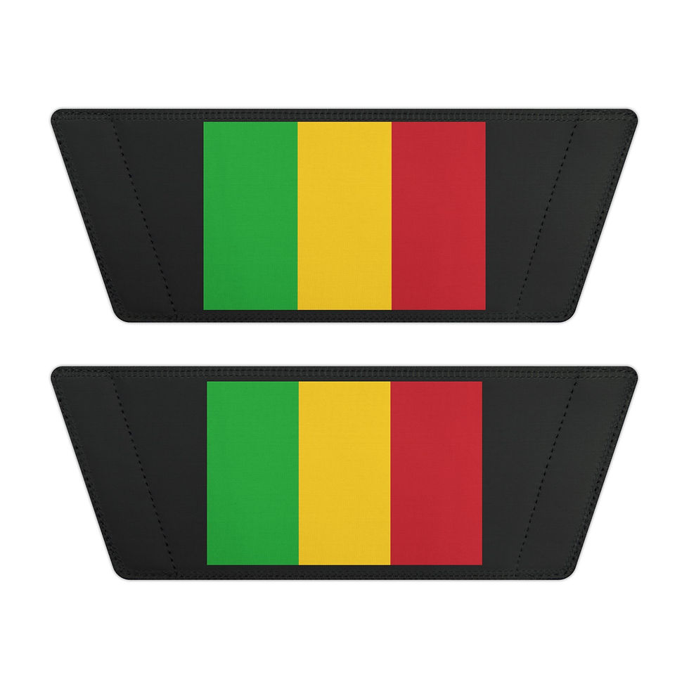 Thumbnail: Mali Flag Slide Sandals | Removable Strap | African Diaspora Pride Footwear