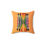 Thumbnail: Abstract Multicolor Yellow Vibrant Spun Polyester Accent Square Throw Pillow