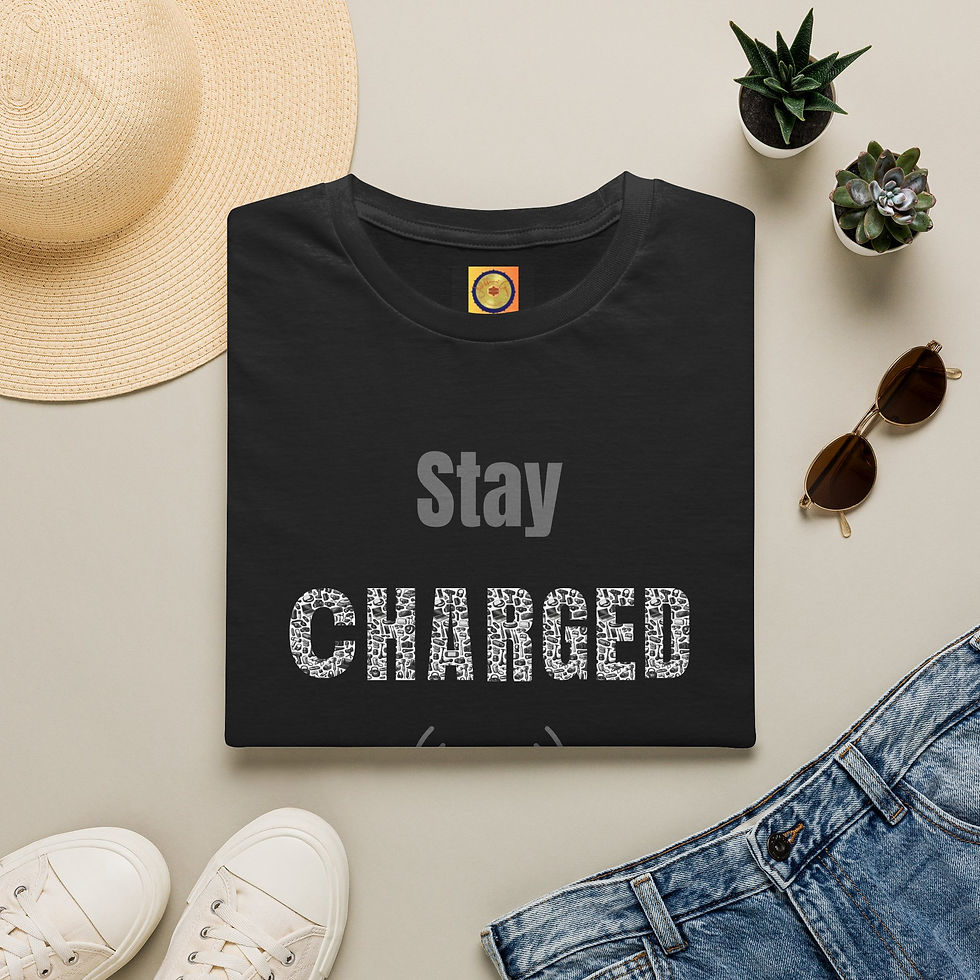 Thumbnail: Stay Charged Shirt, Tech Graphic Tee, Gadget Lover T Charging Lifestyle Shirt