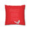 Thumbnail: Faith Peace Love w/Dove Spun Polyester Square Pillowcase