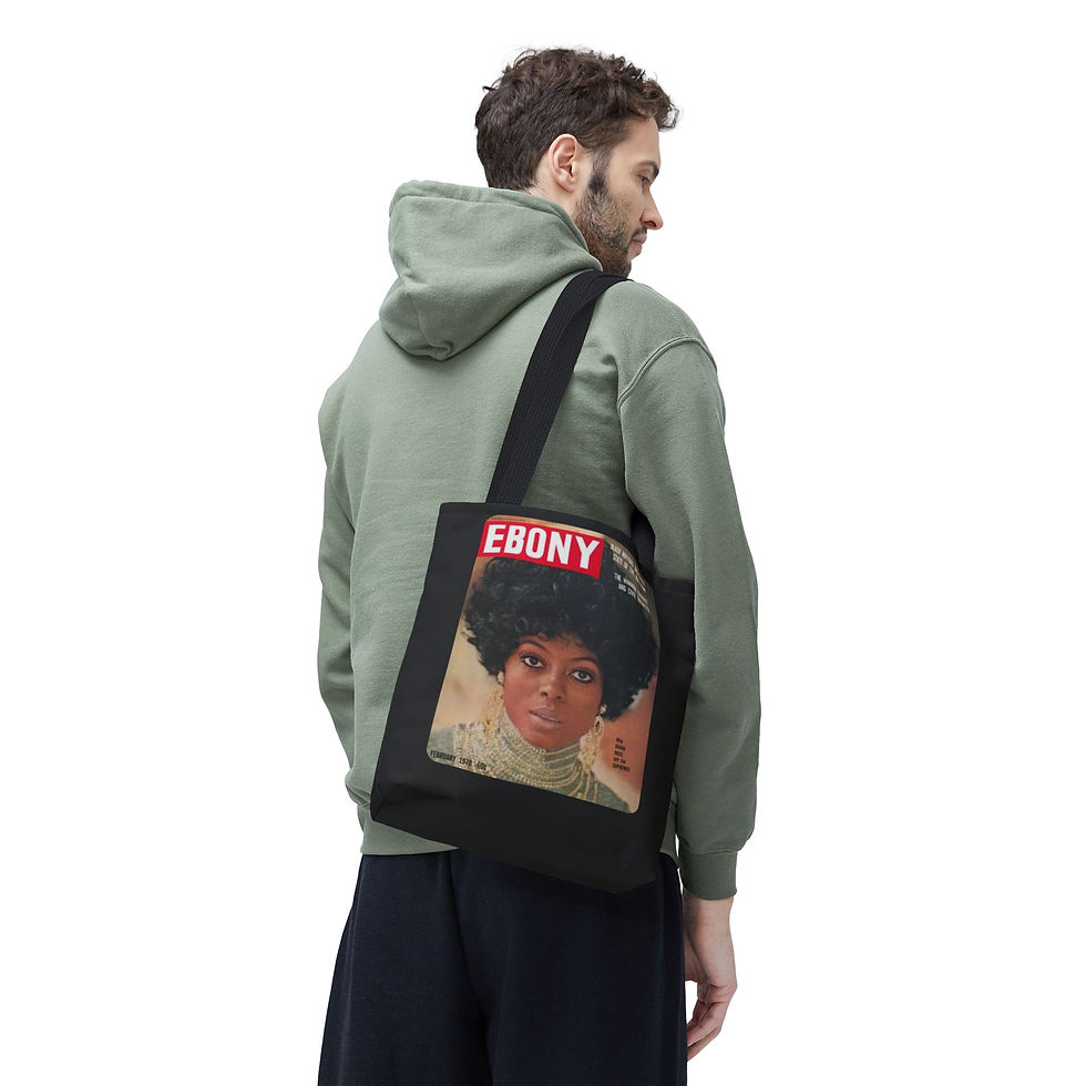 Thumbnail: Ebony Magazine Cover Tote Bag | Diana Ross Vintage 1970s 