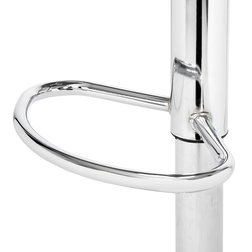 Thumbnail: Set of 2 Adjustable Swivel Barstools, PU Leather with Chrome Base, Gaslift Pub C