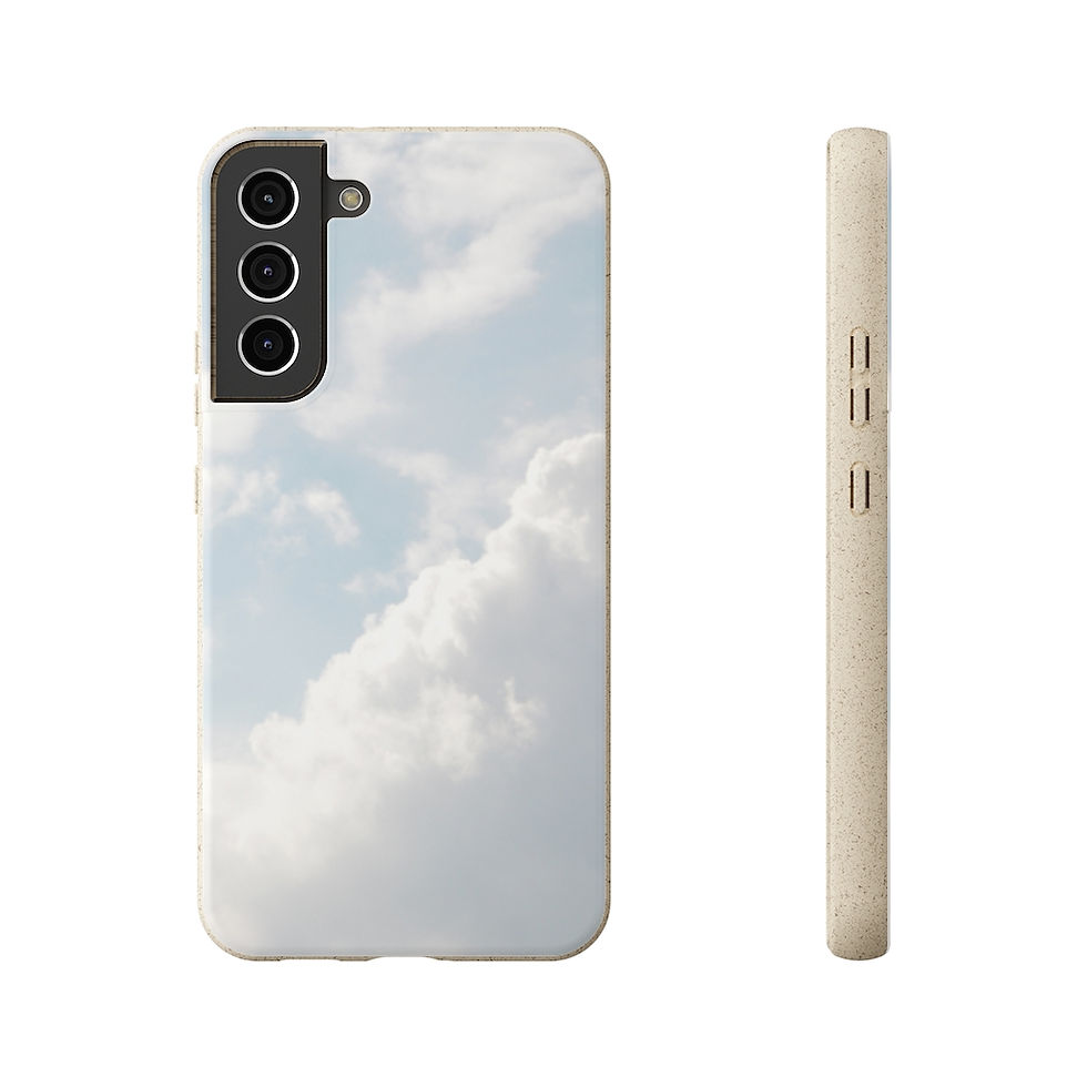 Thumbnail: Blue Sky with Clouds Biodegradable Cases
