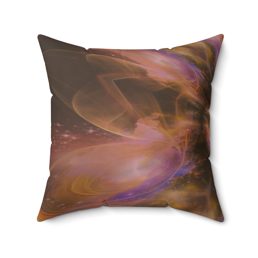 Thumbnail: Astral Abstract Throw Pillow | Space Galaxy Accent Pillow