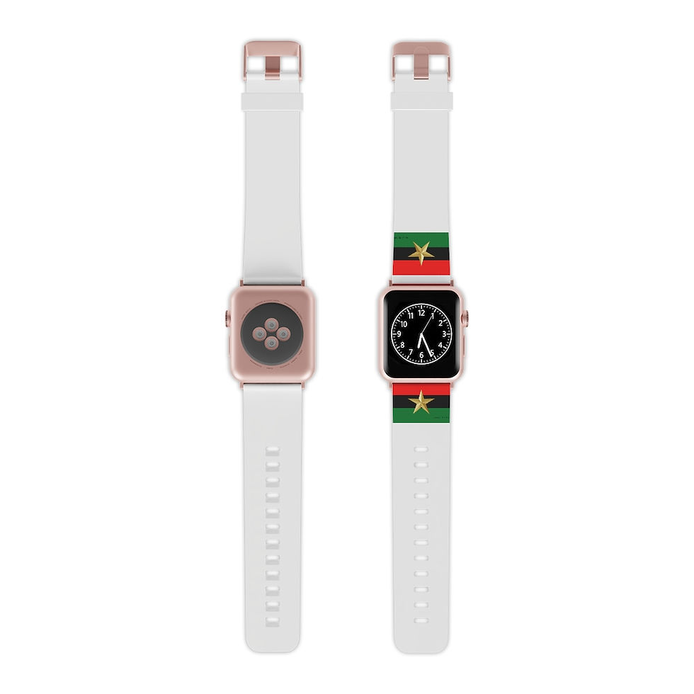 Thumbnail: Juneteenth Flag Watch White Band for Apple Watch