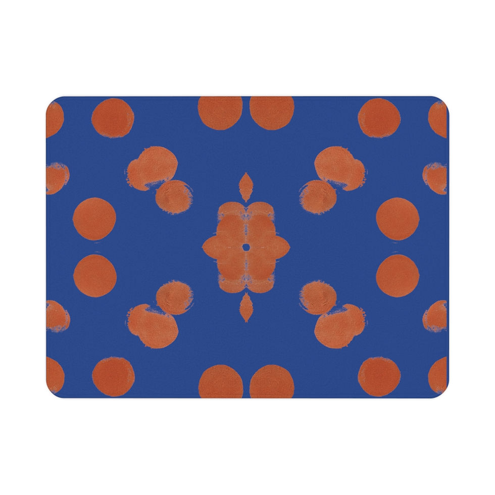 Thumbnail: Orange Bubble Blue Toddler Blanket