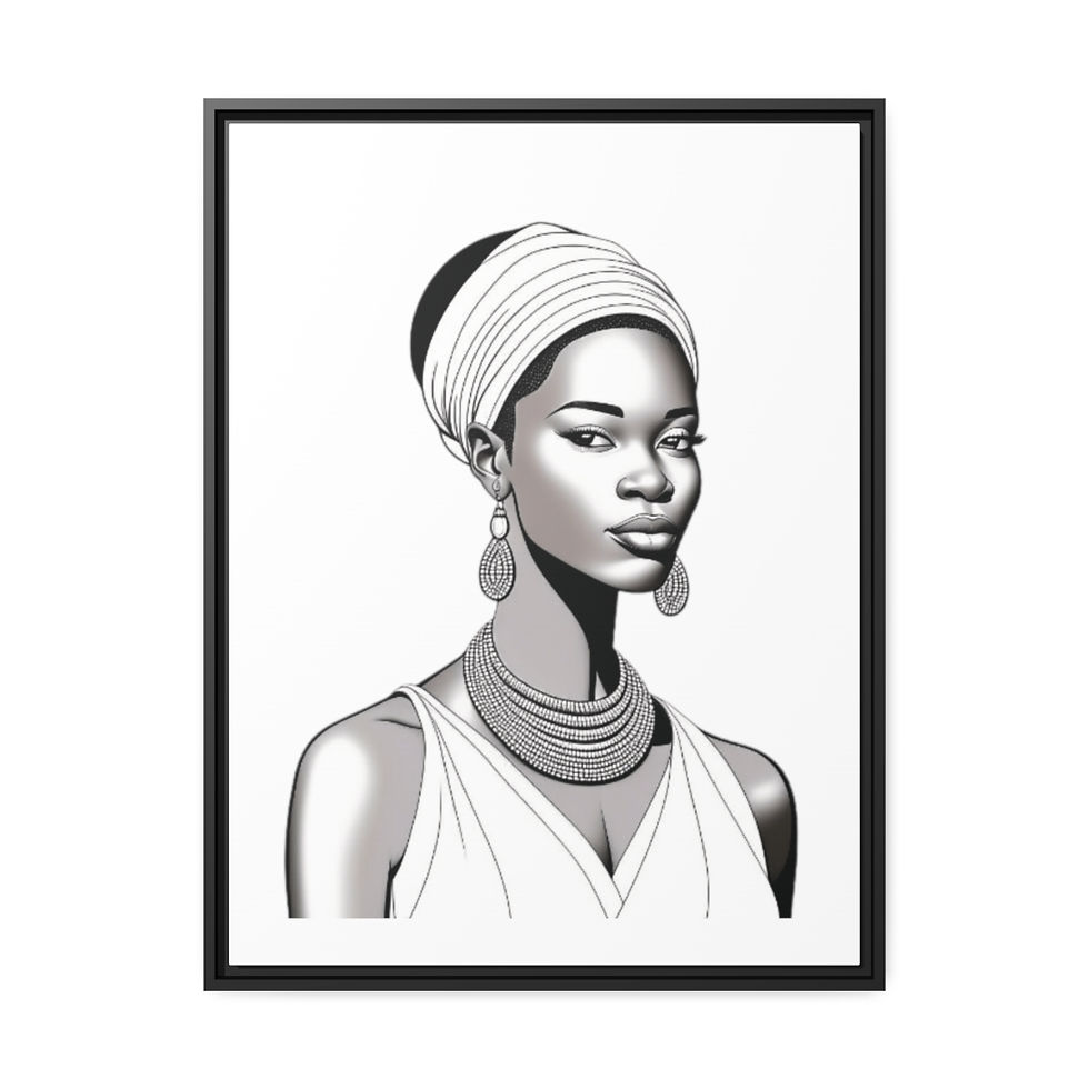 Thumbnail: Matte Canvas, Black Frame