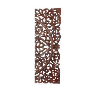 Thumbnail: Three Piece Wooden Wall Panel Set with Traditional Scrollwork and Floral Details