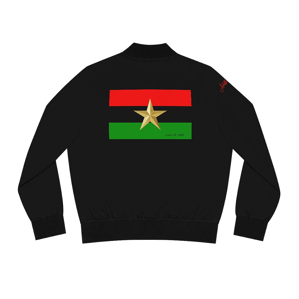 Thumbnail: Juneteenth Flag Women's Bomber Jacket 