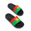 Thumbnail: Burkina Faso Flag Men’s Slide Sandals Comfortable Summer Footwear African Honor