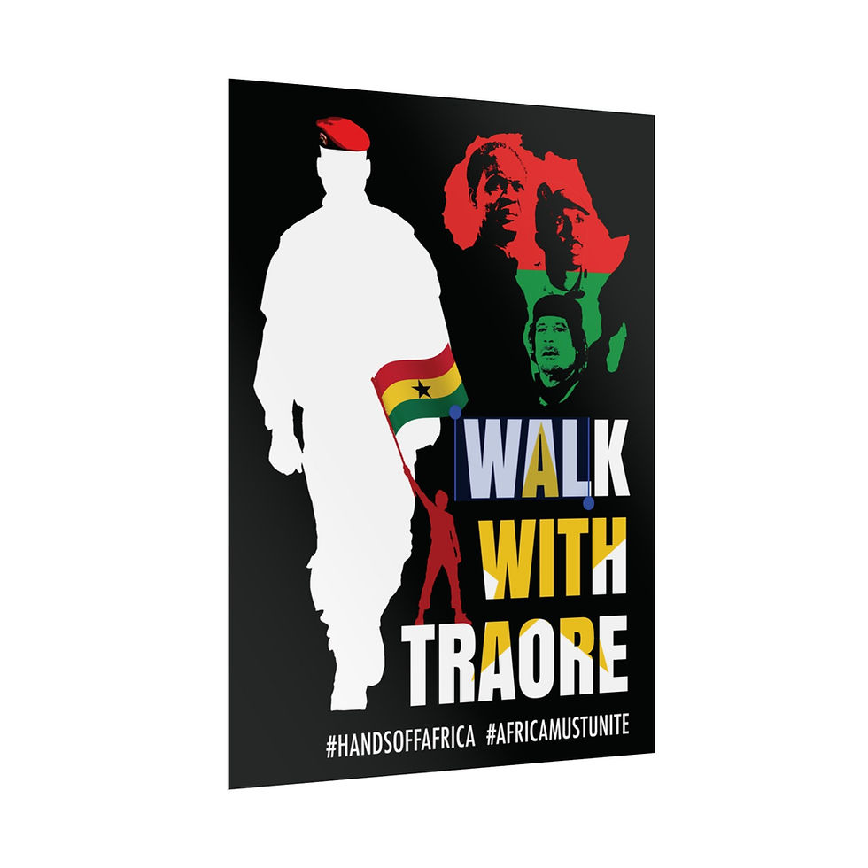 Thumbnail: Traore Rolled Poster African Art Print, Decor, Activist Wall Art, Social Justice