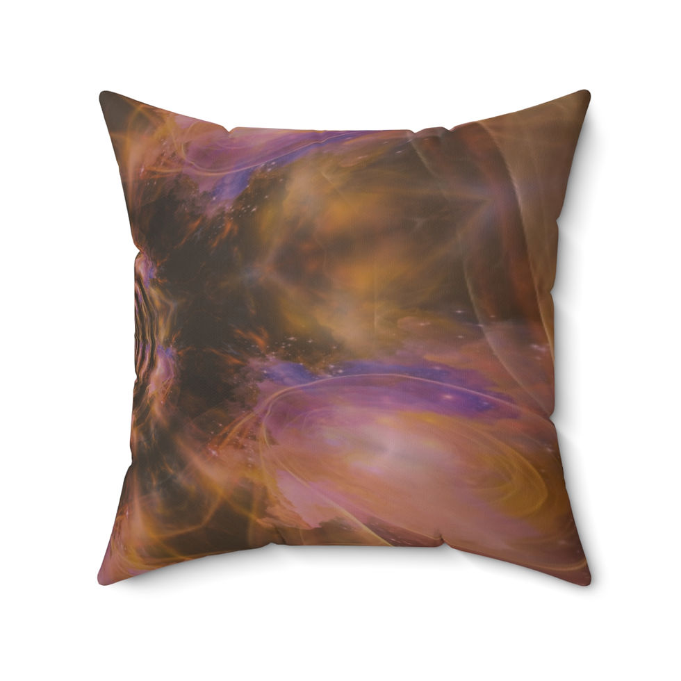 Thumbnail: Astral Abstract Throw Pillow | Space Galaxy Accent Pillow